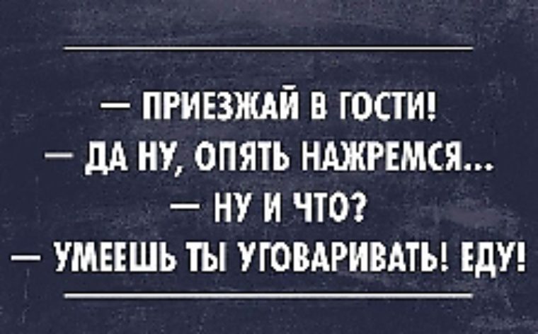 Гости опять. Приезжай в гости. Приезжай в гости опять нажремся. Да ну опять нажремся умеешь ты уговаривать. Приезжайте в гости.